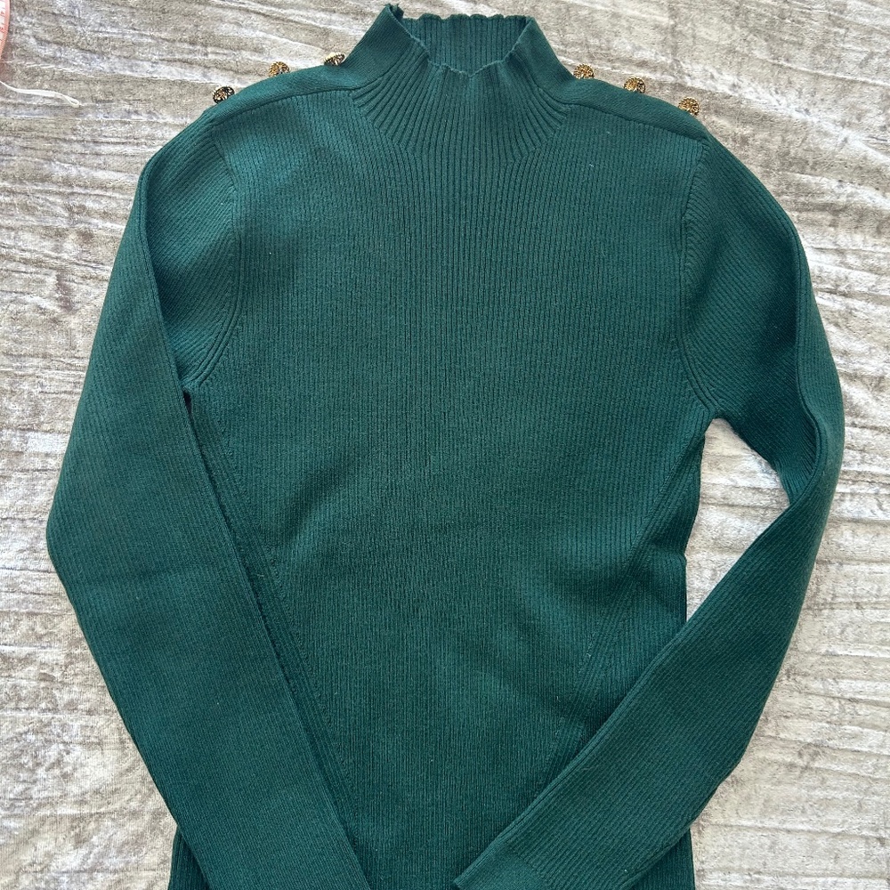 Elie tahari Yana Rib-Knit Mock-Turtleneck Sweater